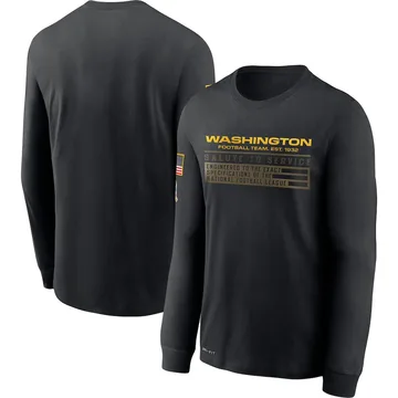 men's washington redskins nike olive salute to service sideline therma performance pullover hoodie